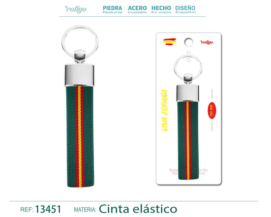Llavero Bandera Espa?a de Cinta elástica