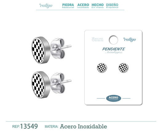 Pendiente Acero color Pladeado