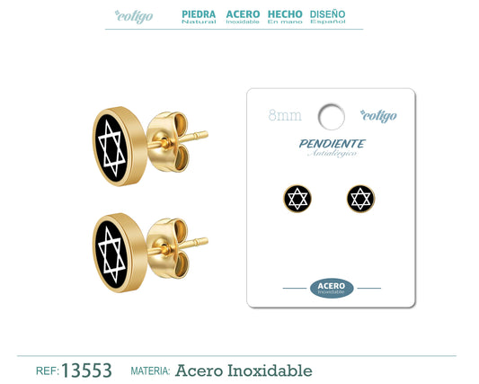 Pendiente Acero color Dorado