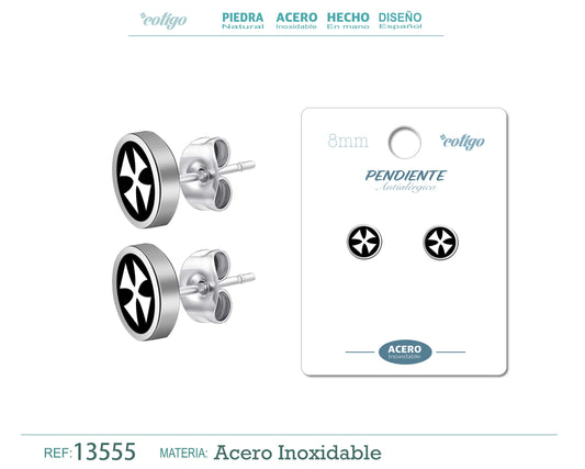 Pendiente Acero color Pladeado