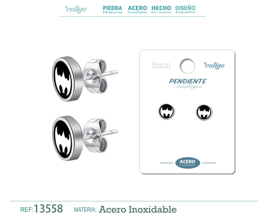 Pendiente Acero color Pladeado