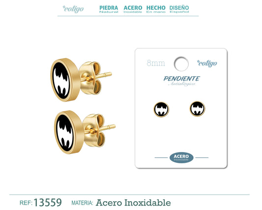 Pendiente Acero color Dorado