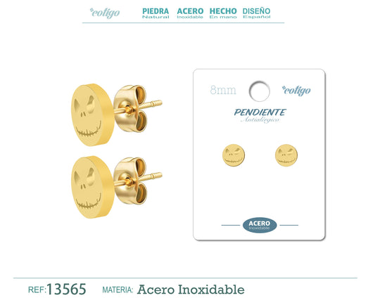 Pendiente Acero color Dorado