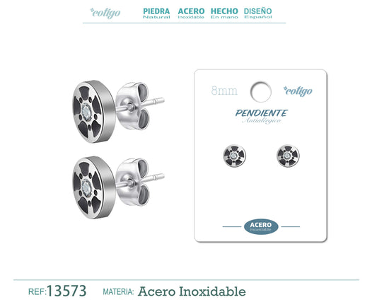 Pendiente Acero color Pladeado