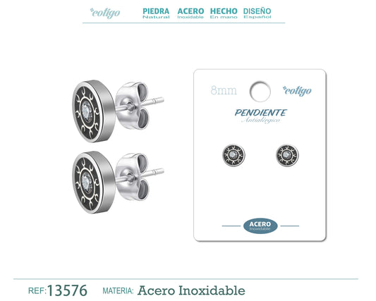 Pendiente Acero color Pladeado