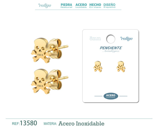 Pendiente Acero color Dorado