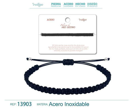 Pulseira Fio Destiny 1 Pç Cor Preta