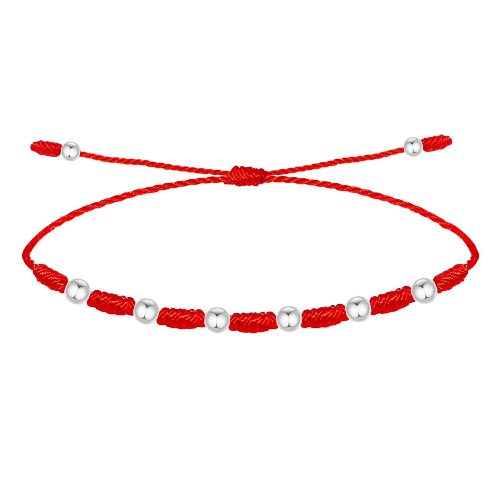 Pulsera 7 Nudos con Bolas en Acero