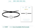 Pulsera Amanecer Plateado de Hilo En.Negro - cotigo