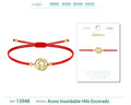 Pulsera Amanecer Dorado de Hilo En.Rojo - cotigo