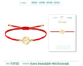 Pulsera Ojo de Horus Dorado de Hilo En.Rojo - cotigo