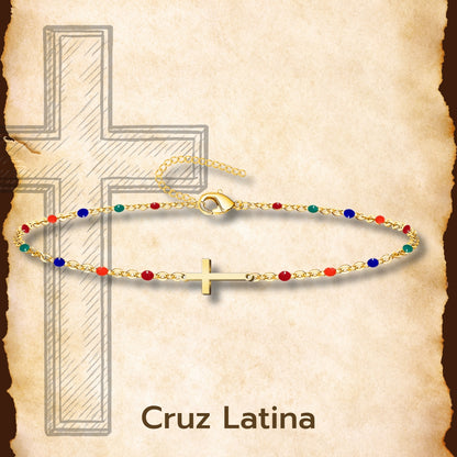 Pulsera Cruz Caravaca Acero Inoxidable, Cruz de la Victoria, Cruz Tau, Cruz Egipcia, Cruz de Santiago