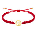 Pulsera Hilo Destino Sol y Luna Acero