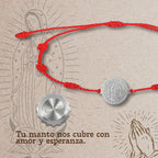 Pulsera 7 nudos con Virgen Guadalupe Acero Plateado - cotigo