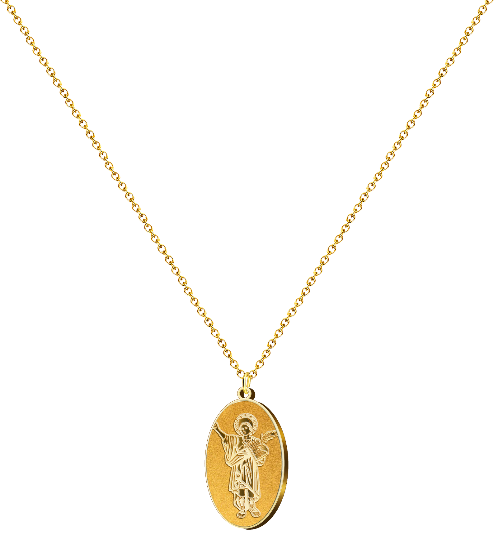 Colgante Medalla de San Pancracio en Acero