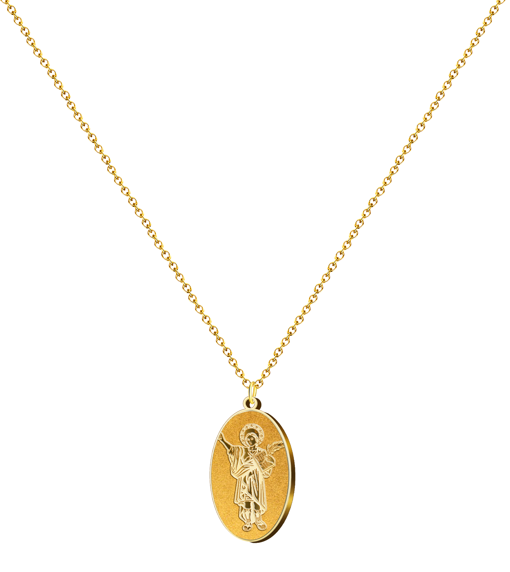 Colgante Medalla de San Pancracio en Acero Inoxidable cotigo
