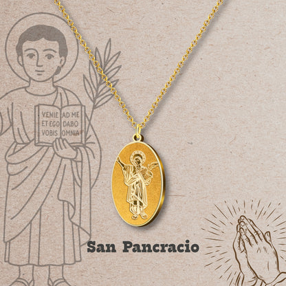 Collar Santo Acero inoxidable, Colgante Santo, Católico, San Antonio, San Judas Tadeo, San Cristóbal.