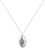 Collar Medalla Milagrosa acero inoxidable plateado Virgen de los Rayos Inmaculada Concepción colgante religioso protección mujer