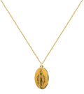Collar dorado Medalla Milagrosa Virgen de los Rayos acero inoxidable color oro colgante religioso Inmaculada Concepción regalo mujer