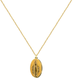 Collar dorado Medalla Milagrosa Virgen de los Rayos acero inoxidable color oro colgante religioso Inmaculada Concepción regalo mujer