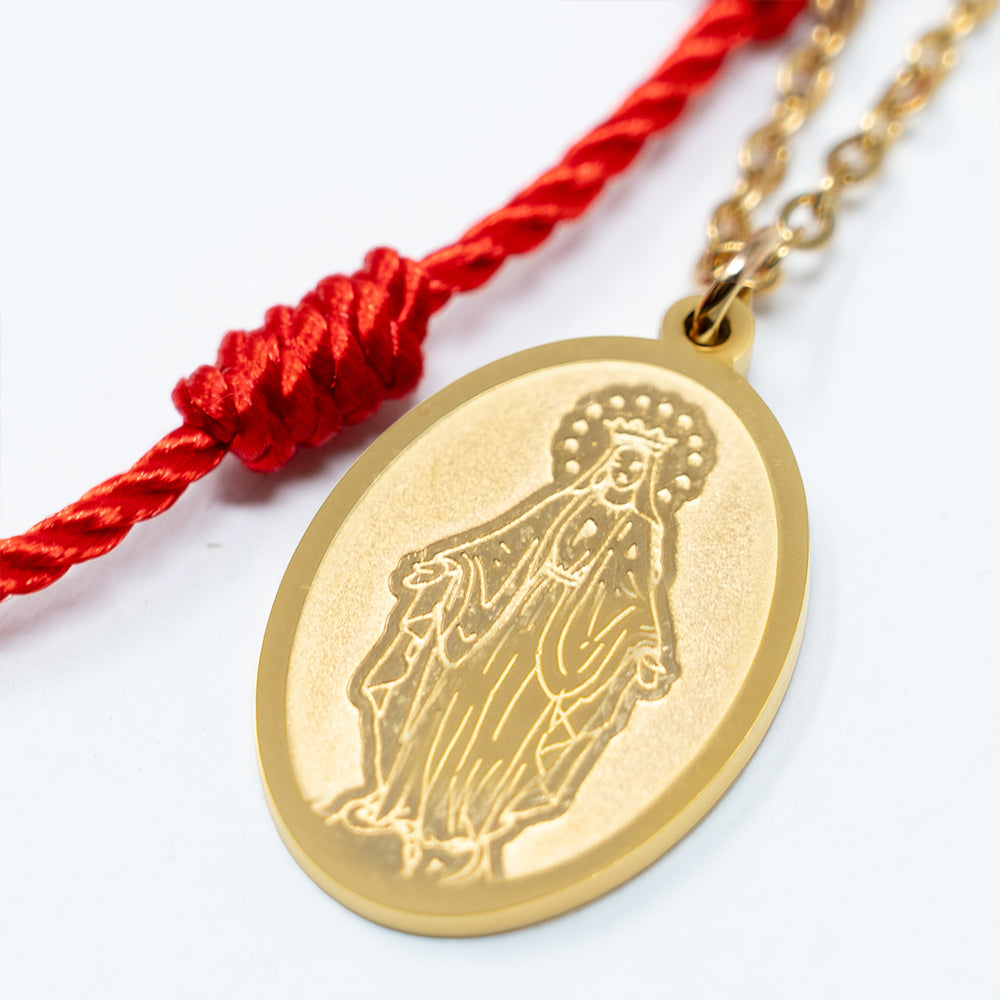 Collar Medalla Milagrosa en Acero Inoxidable