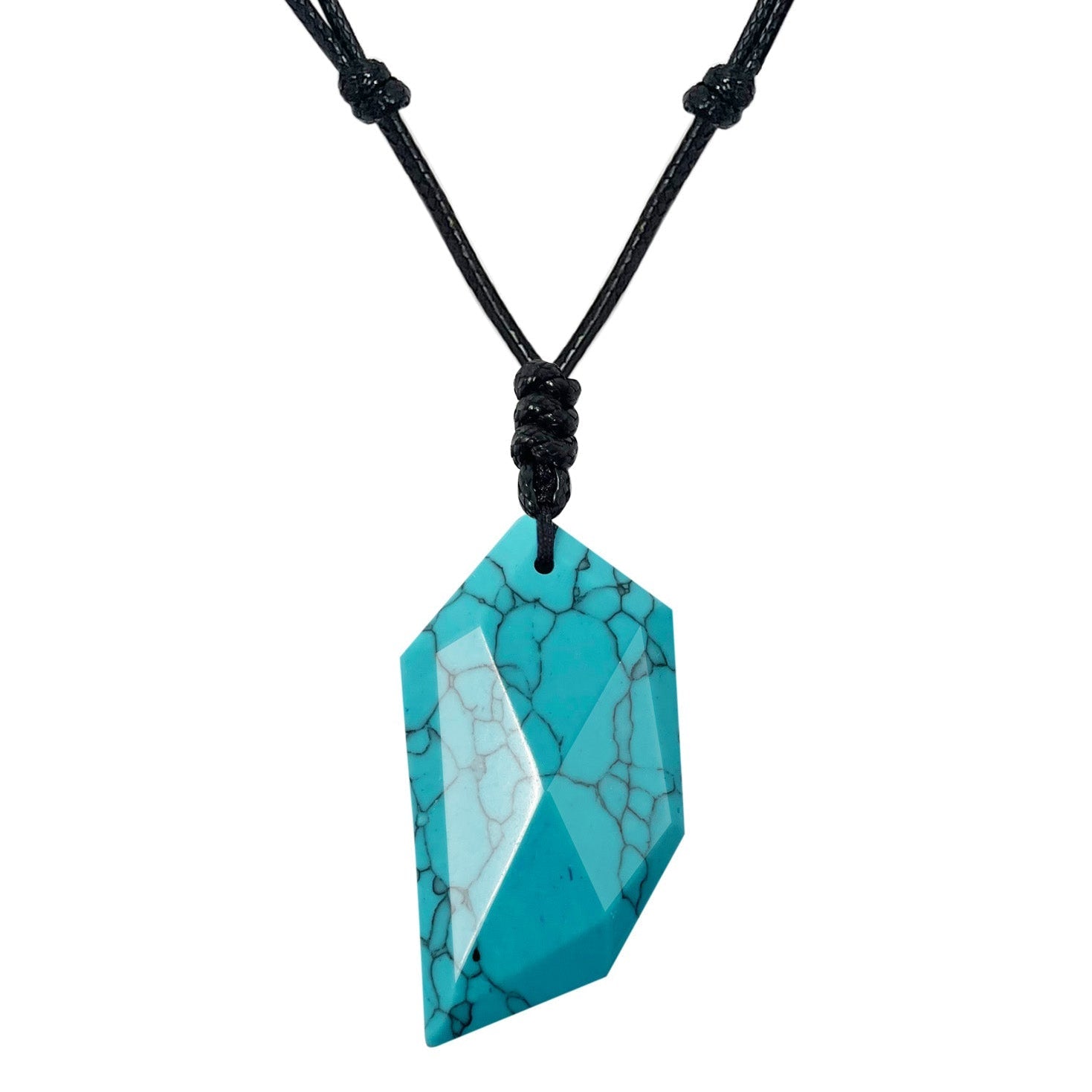 Colgante Diente lobo de piedra Turquesa - cotigo