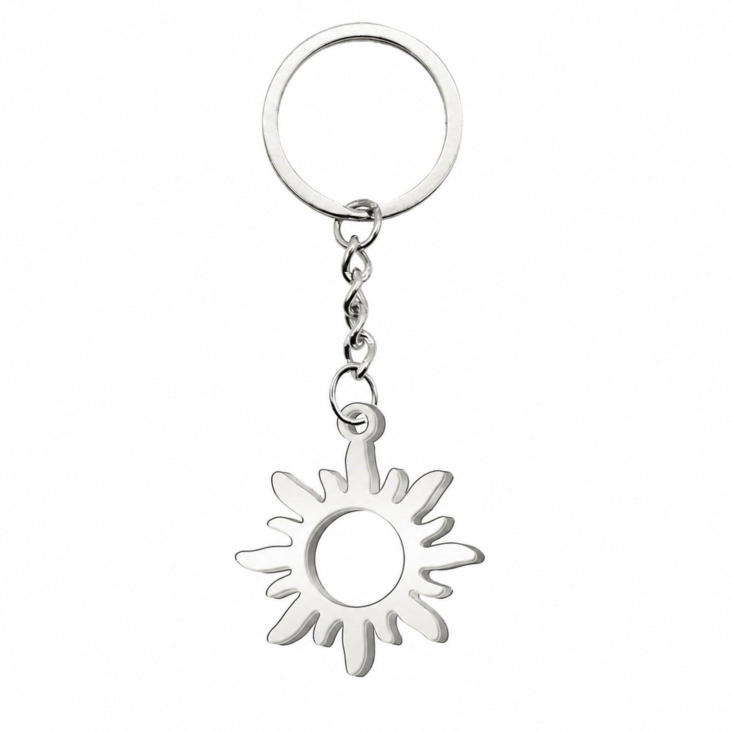Llavero Sol Acero Inoxidable