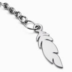 Llavero Pluma Acero Inoxidable — detalle