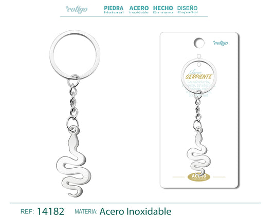 Llavero de Serpiente Acero