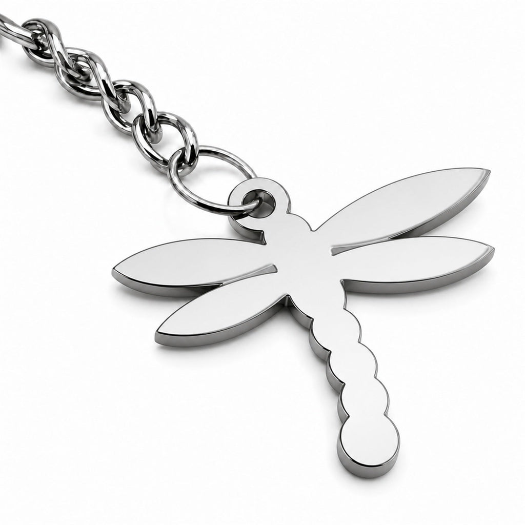 Llavero Libélula Acero Inoxidable — detalle