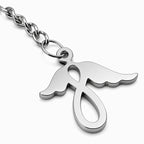 Llavero Ángel Acero Inoxidable — detalle