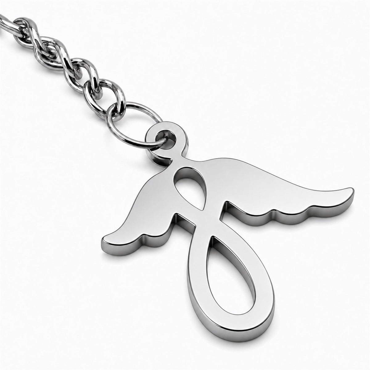 Llavero Ángel Acero Inoxidable — detalle