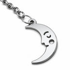 Llavero Luna Acero Inoxidable — detalle