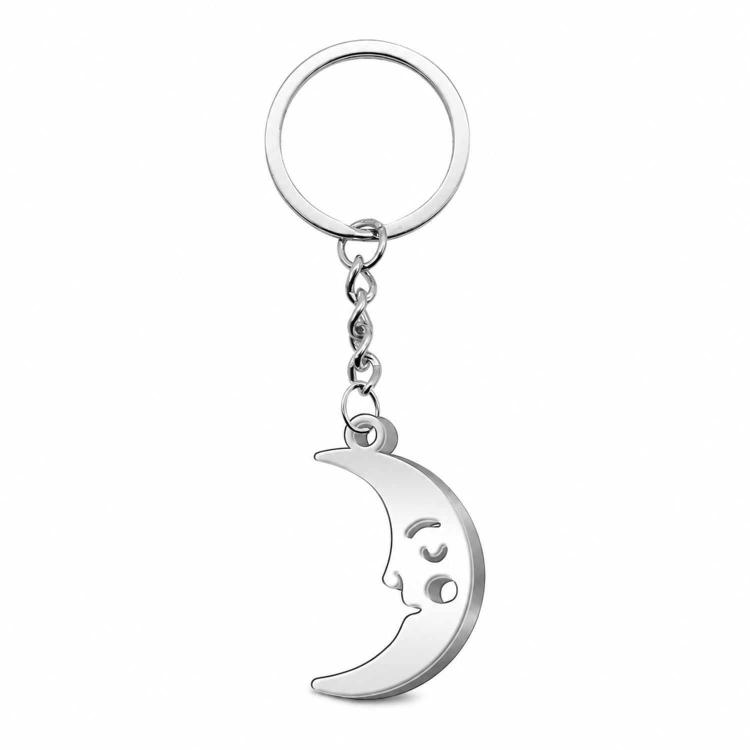 Llavero Luna Acero Inoxidable