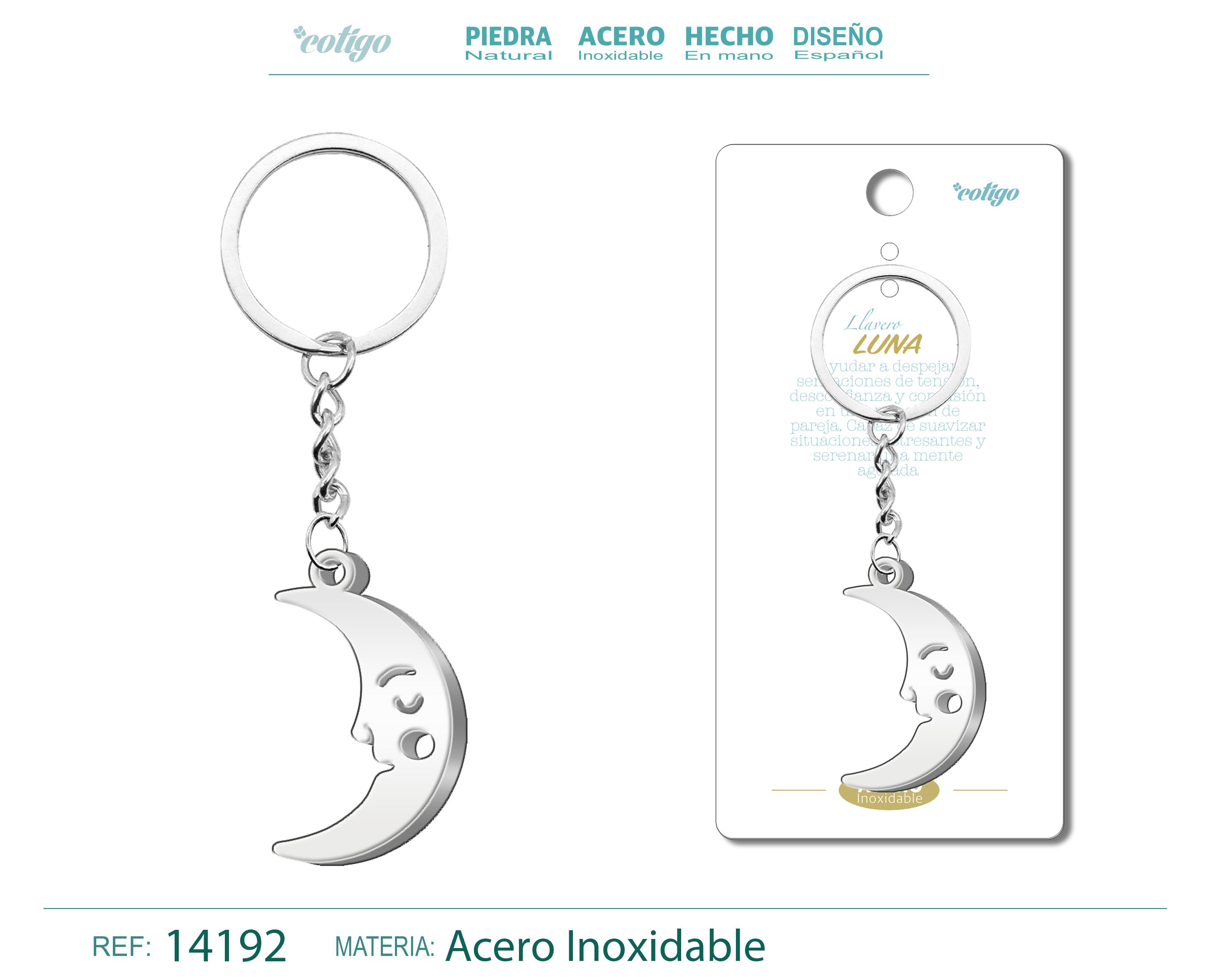 Llavero de Luna Acero - cotigo