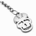 Llavero Calavera Acero Inoxidable — detalle