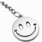 Llavero Cara Sonriente Acero Inoxidable — detalle
