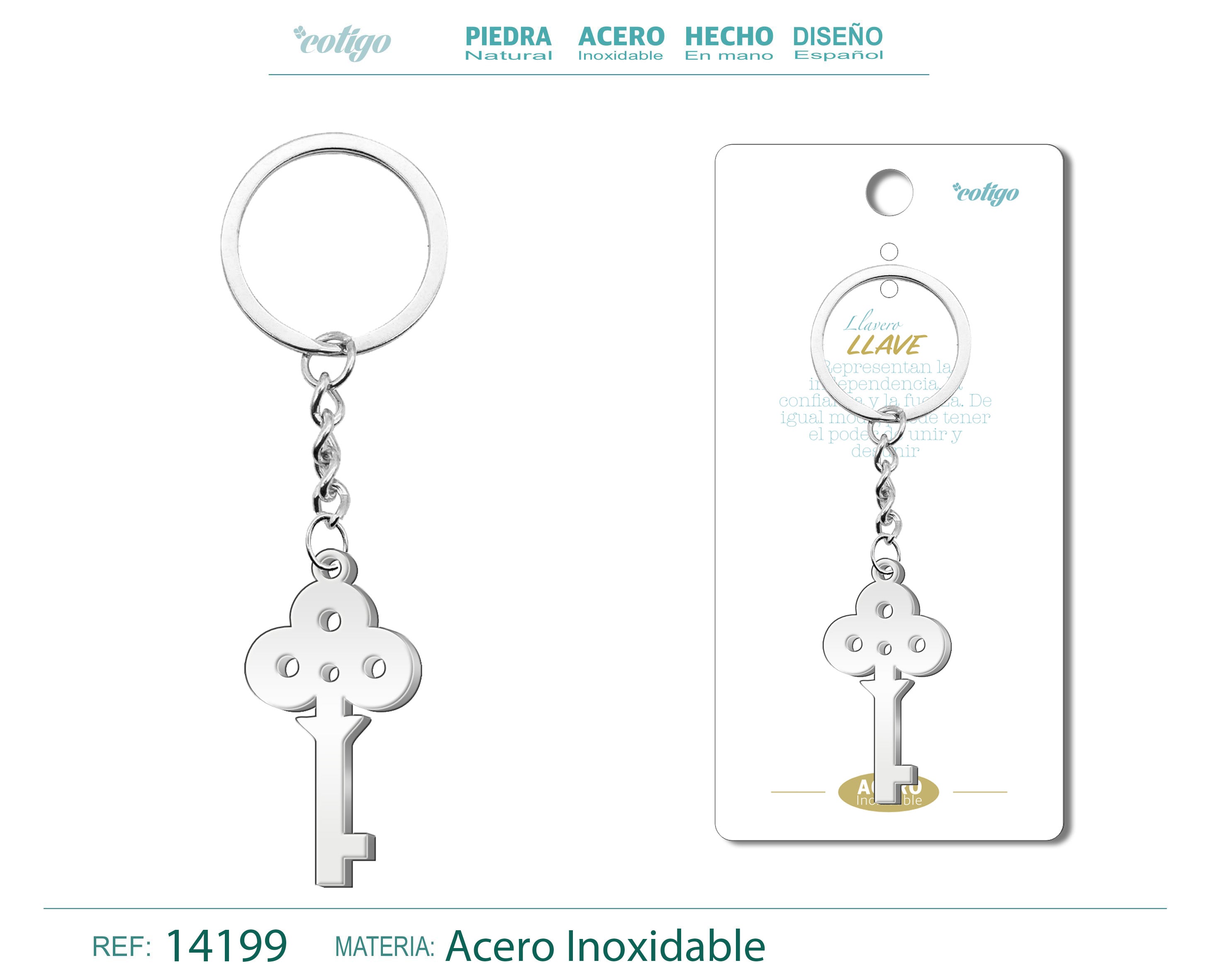 Llavero de Llave Acero - cotigo