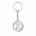 Llavero Yin Yang Acero Inoxidable