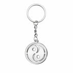 Llavero Yin Yang Acero Inoxidable