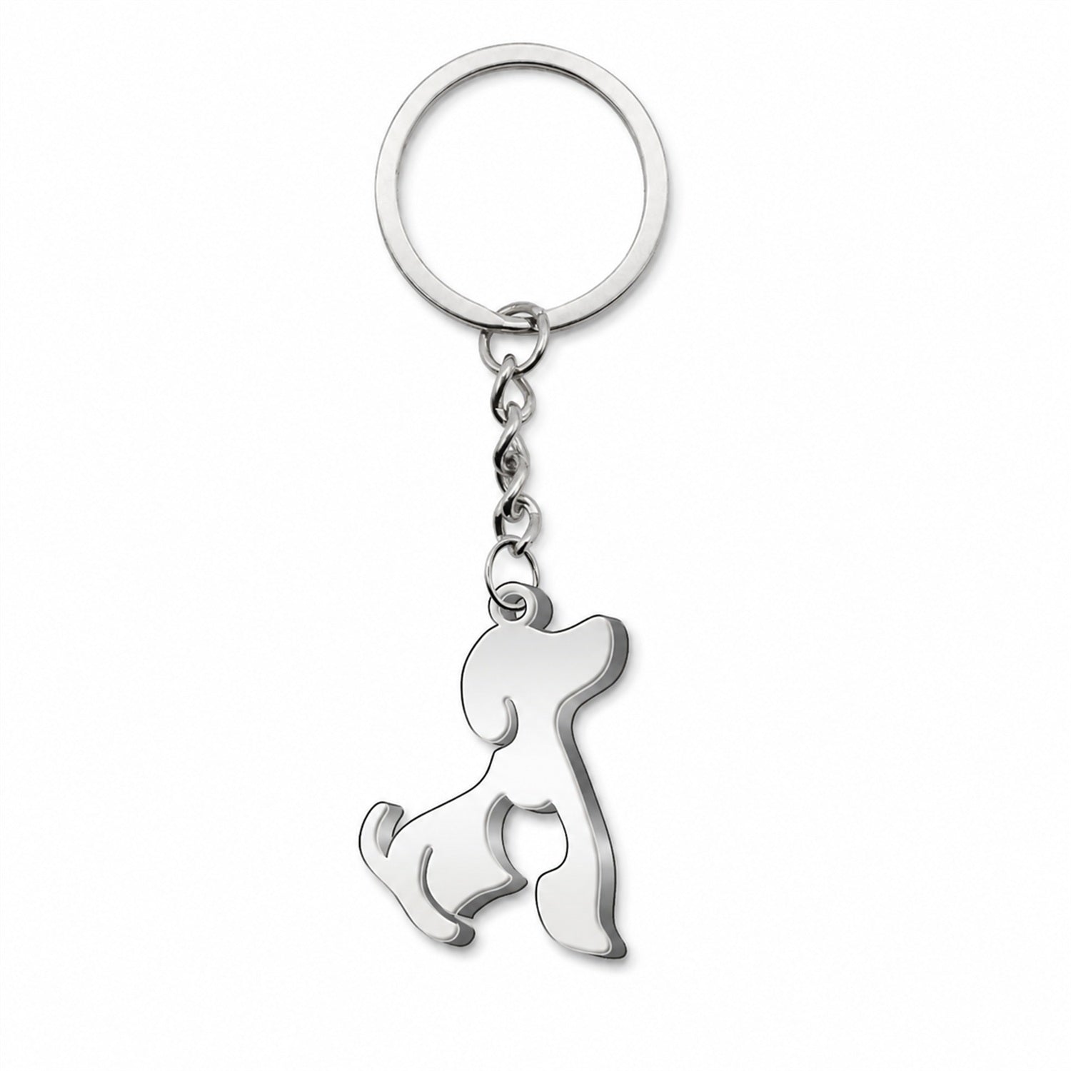 Llavero Perro Acero Inoxidable