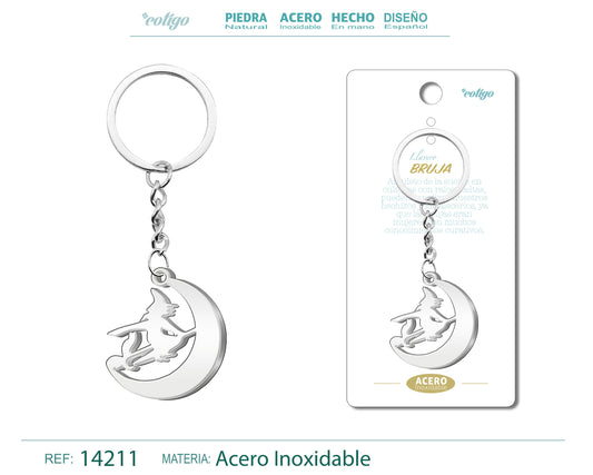 Llavero de Bruja Acero
