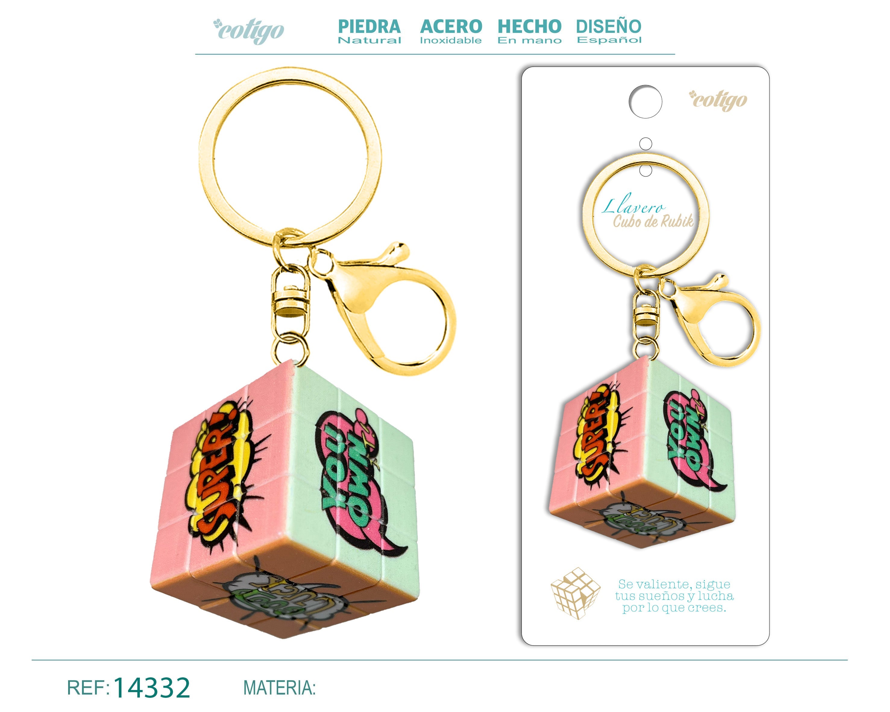 Llavero Cubo - cotigo