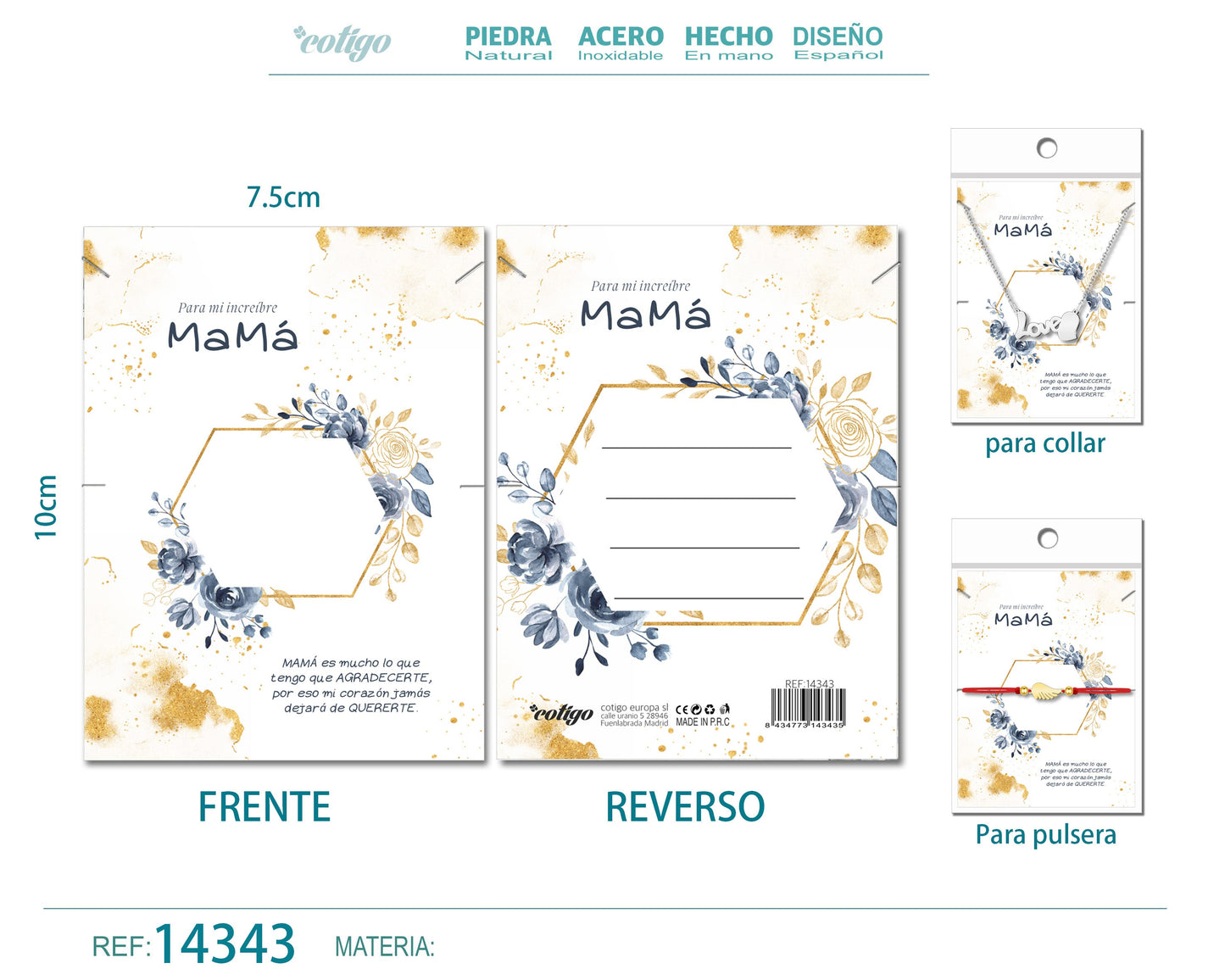 Tarjeta felicitación para Mamá