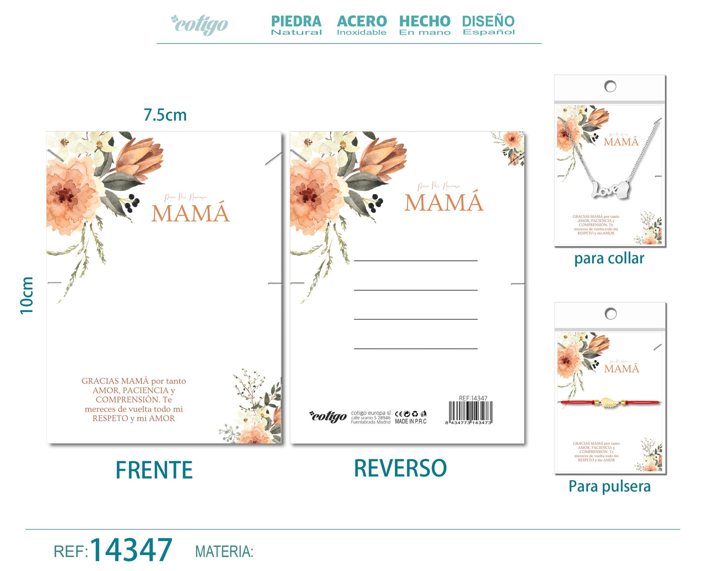 Tarjeta felicitación para Mamá