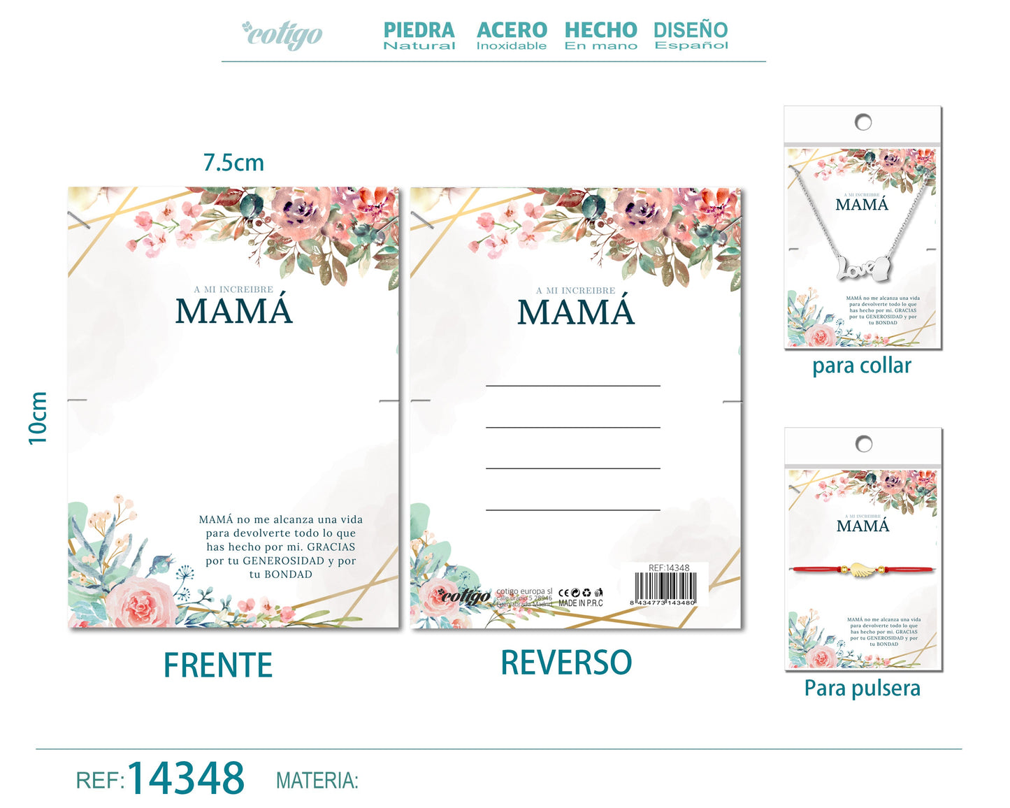 Tarjeta felicitación para Mamá