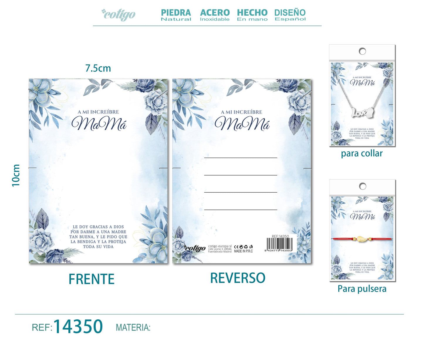 Tarjeta felicitación para Mamá