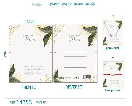 Tarjeta felicitación para Mamá