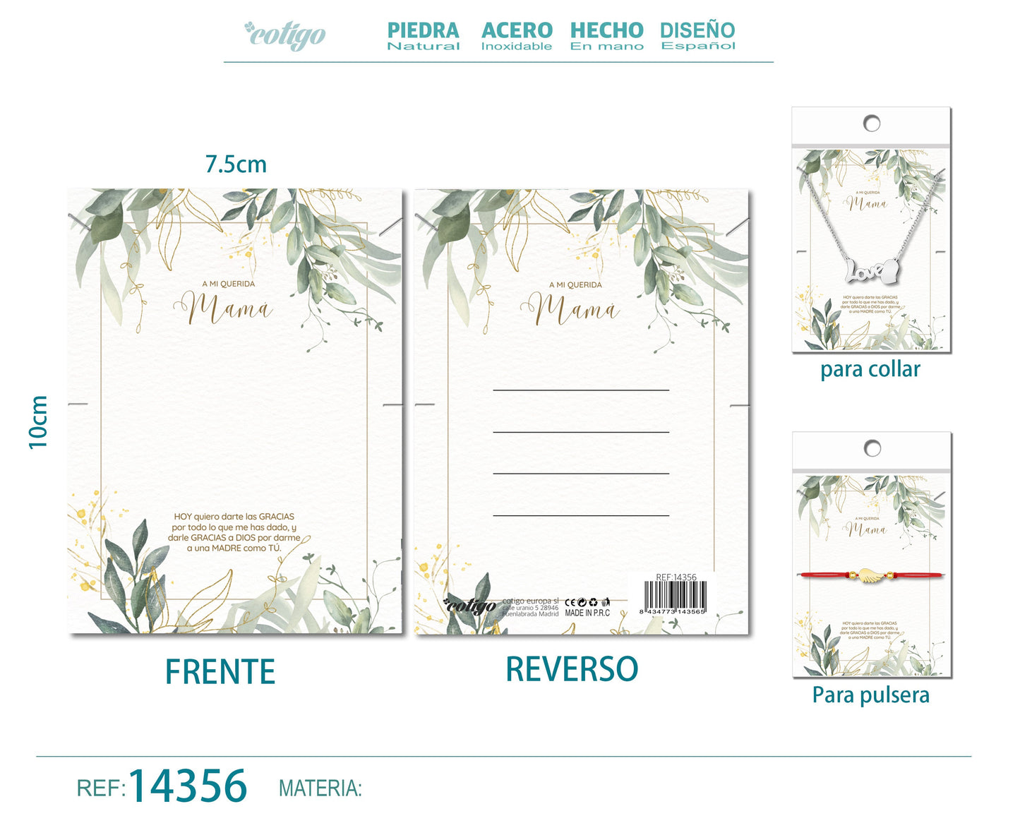 Tarjeta felicitación para Mamá