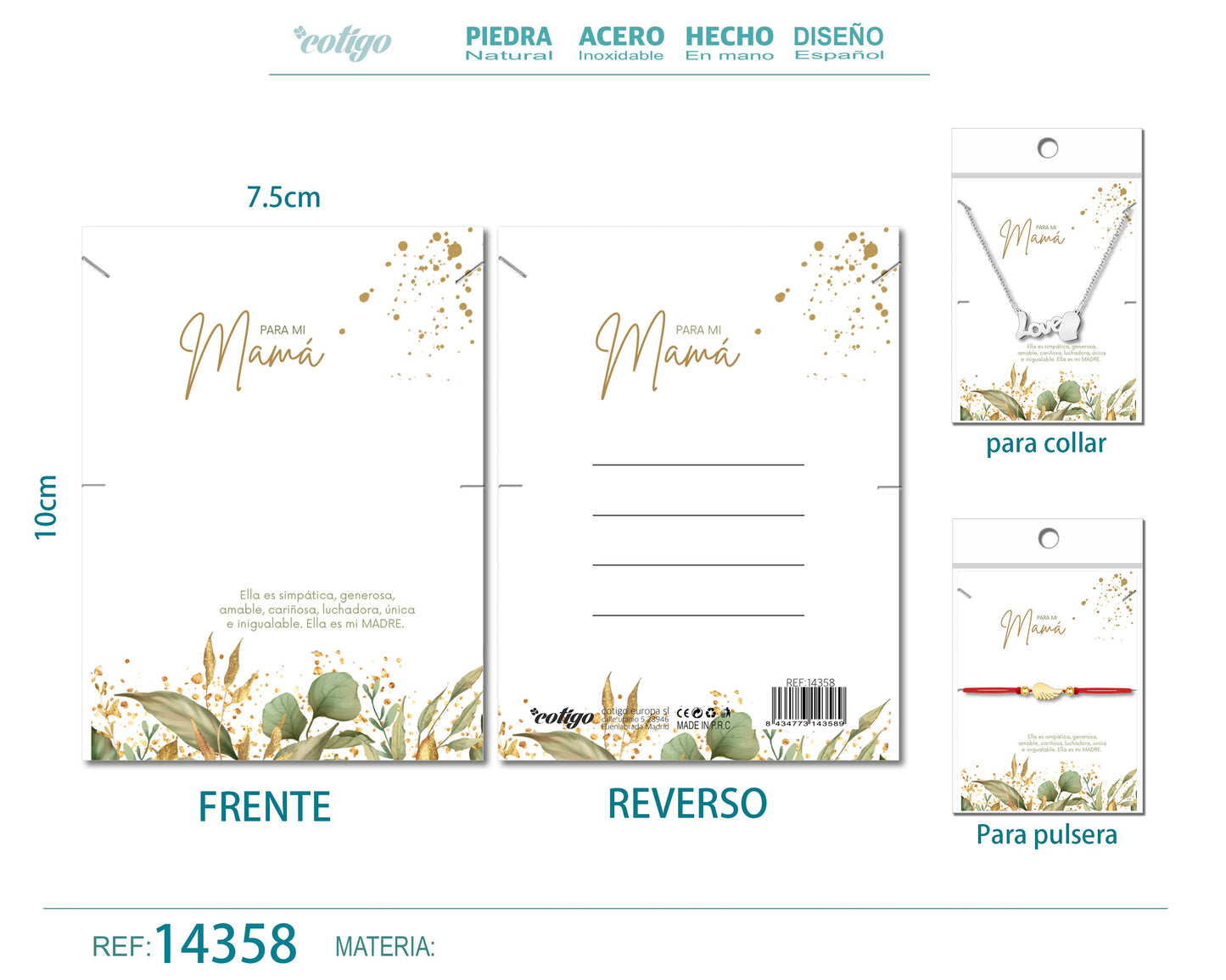 Tarjeta felicitación para Mamá